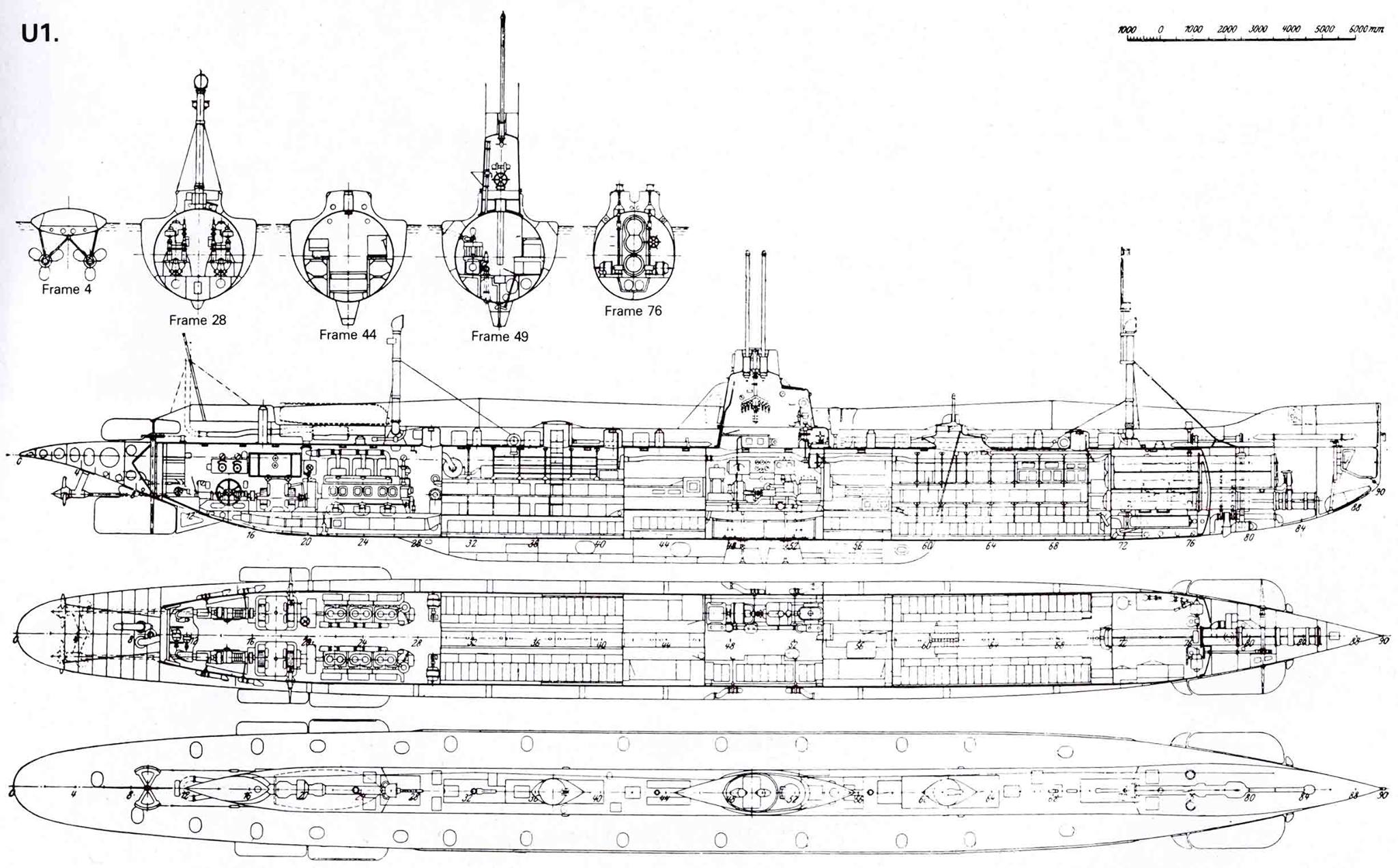 U Boat Ships Plans